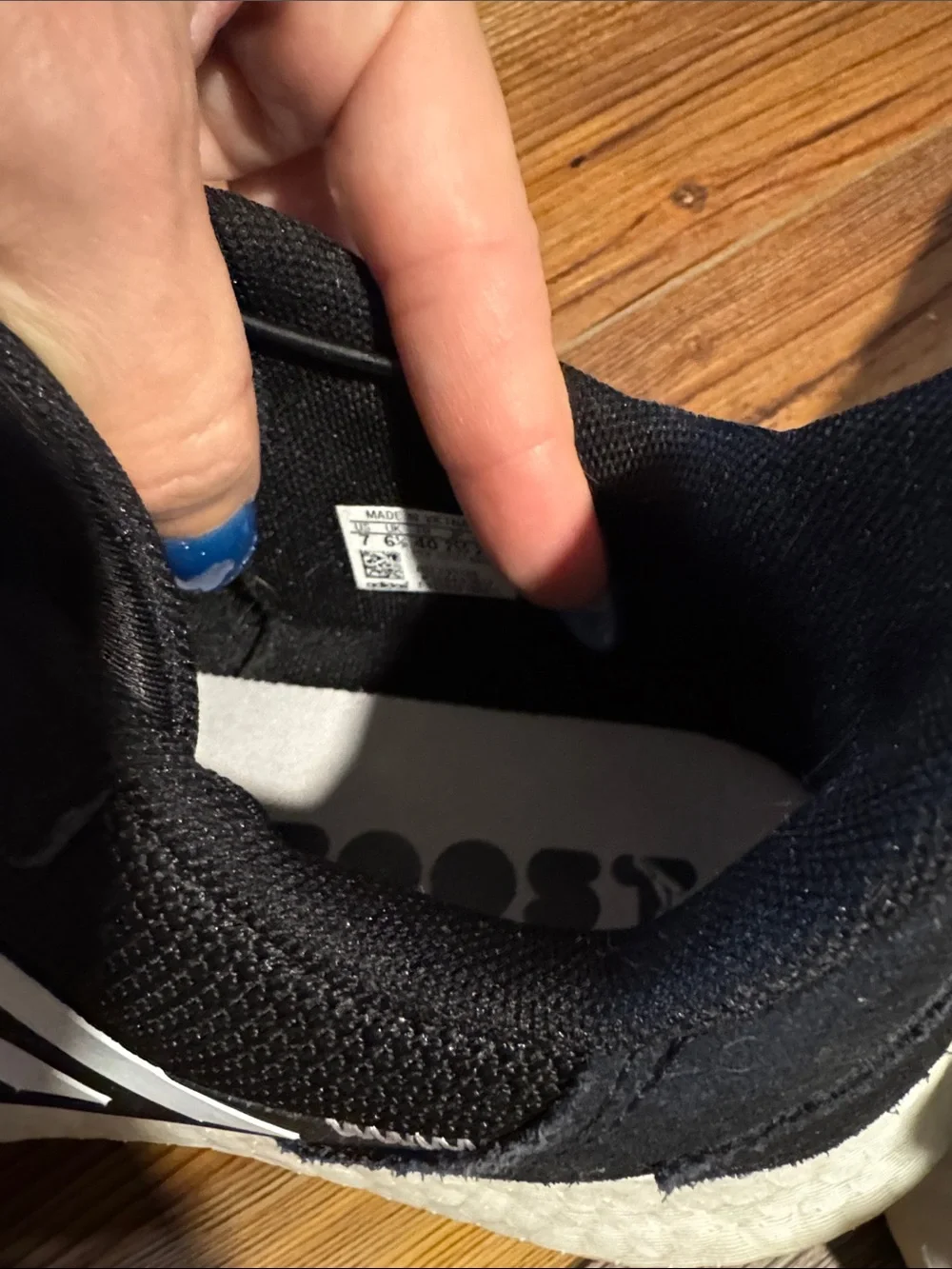 adidas Black Sneakers with White Stripes
